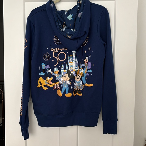 Adult Disney 50th Celebration Zip Sweatshirt - Picture 2 of 2
